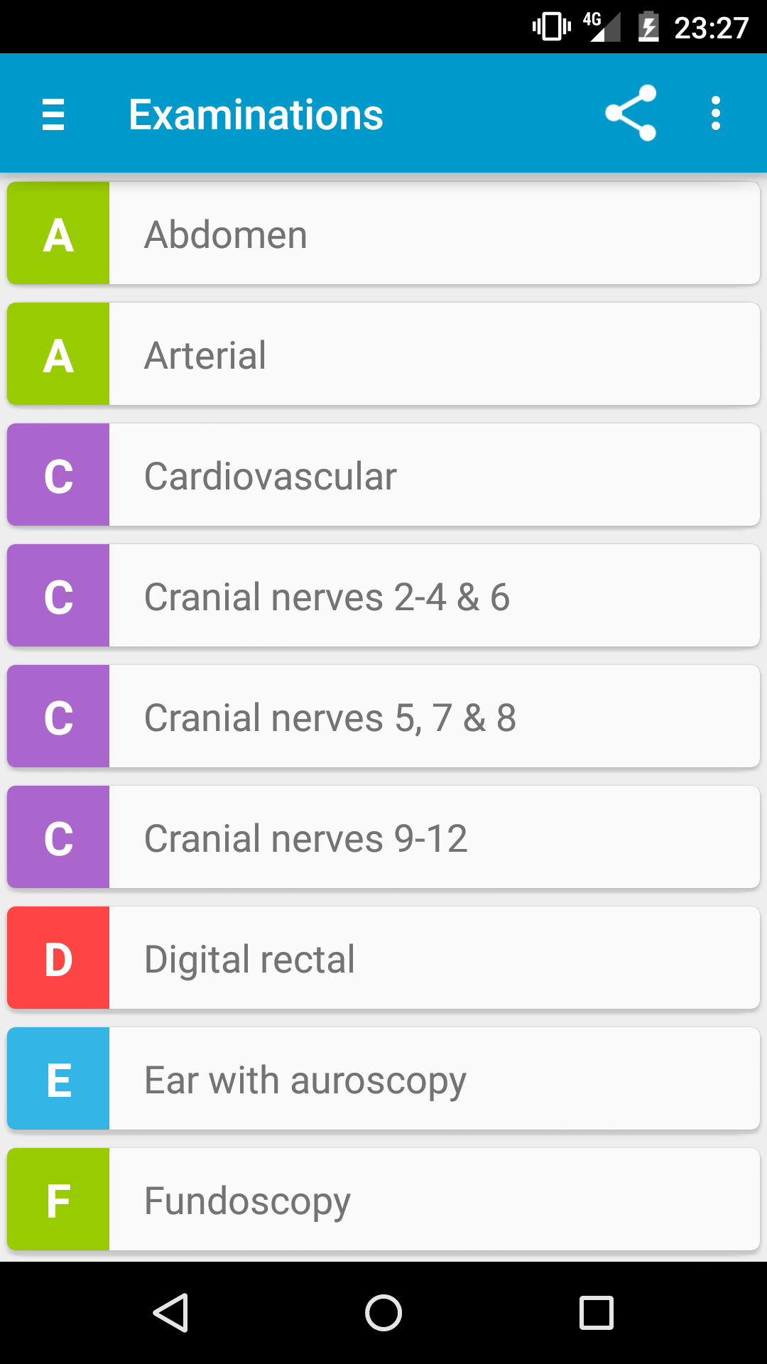 Android application OSCE for Medical Students screenshort