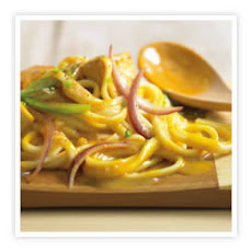 Curried Tofu with Pasta