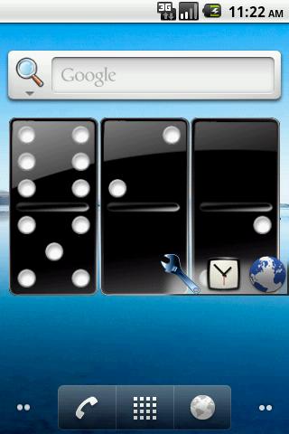 Dominoes Clock Widget AD free