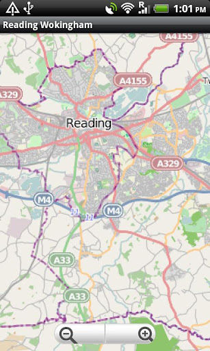 Reading Wokingham Street Map