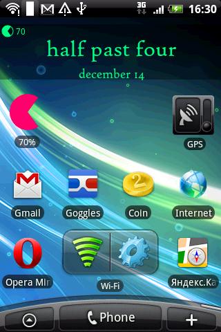 Text Clock Widget