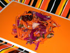 Spooky Slaw with raisins and seeds
