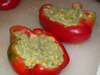 Guac-filled bell peppers! (Guac Bowl, Guac Bowl, Guac Bowl!)
