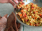 Torti-raw chips plus super chunky salsa