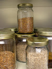 Jars full of seeds, grains, and agave