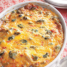 Vegetable-Cheddar Strata