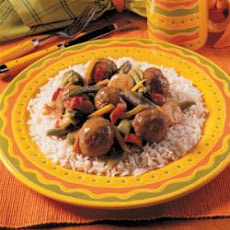 Veggie Meatball Medley