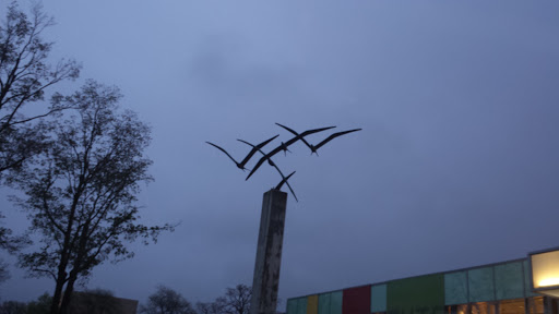 Birds in Flight Statue