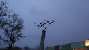 Birds in Flight Statue