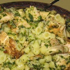 Walnut Pesto Chicken With Garlic and Parmesan