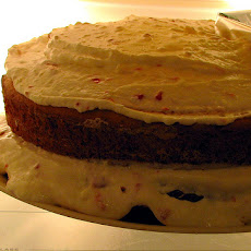 Raspberry Pound Cake with Vin Santo Cream