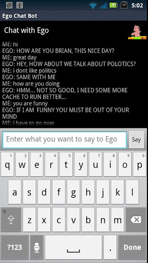 Ego the rude Chat Bot