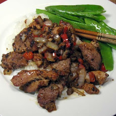 Thai Style Pork in Black Pepper [moo Pat Prik Thai Dam]