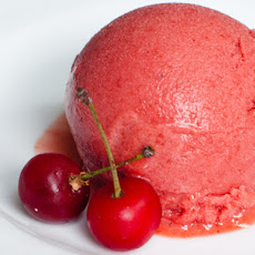 Sour Cherry and Lavender Sorbet