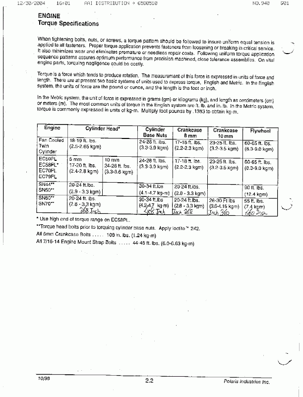 torque specs HCS Snowmobile Forums