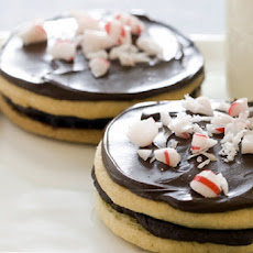 Peppermint-Chocolate Sandwich Cookies