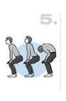 WIDE LEG BENT KNEE WITH DOG &CAT TILTS
