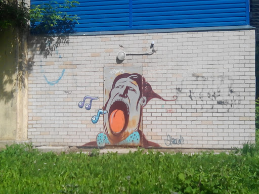 Граффити Певец