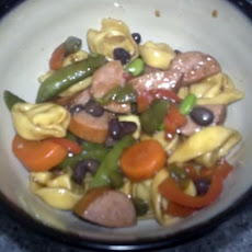 Tortellini With Edamame and Smoked Sausage