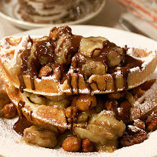 Chocolate Banana Waffle Napoleon