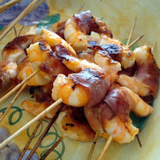 Shrimp and Prosciutto with Balsamic Dressing