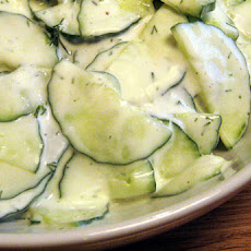 Sour Cream Cucumber Salad