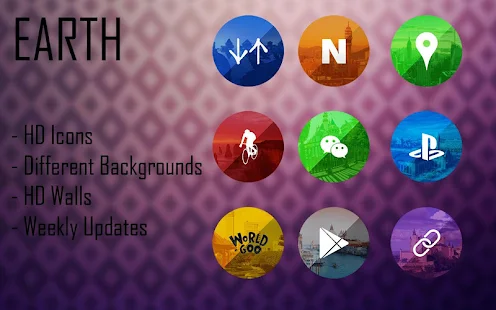  Earth - Icon Pack: miniatura de captura de pantalla  