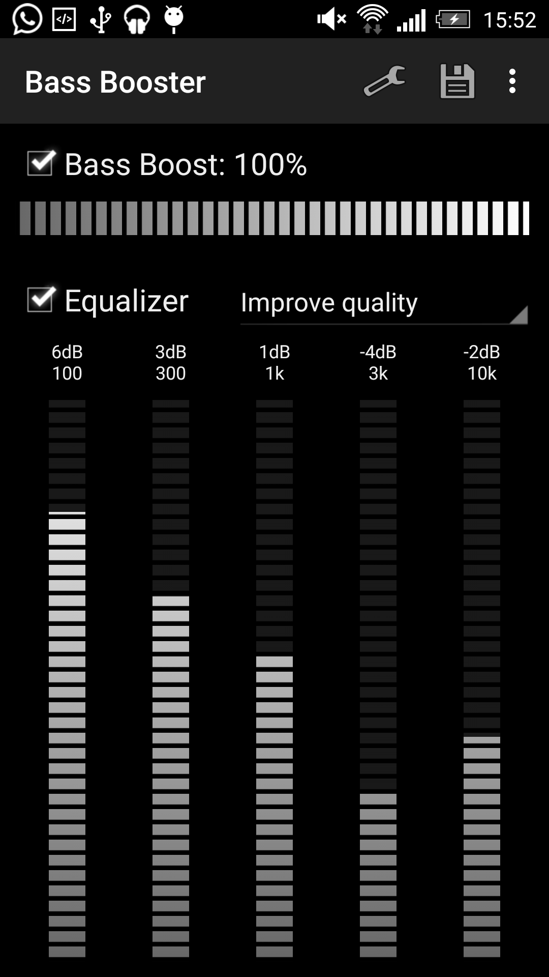 Android application Bass Booster - Music Equalizer screenshort