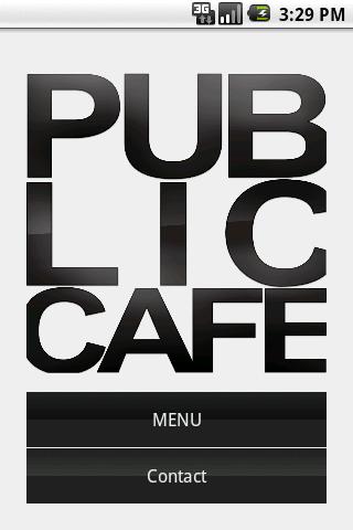 PUBLIC CAFE - Menu PL EN