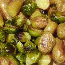 Brussels Sprout Potatoes Salad in Herb Dressing
