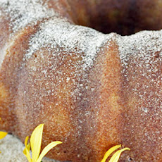 Peaches and Cream Bundt Cake