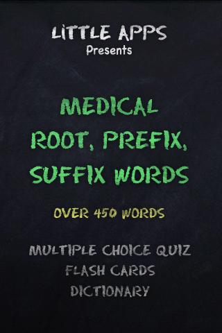 450+MEDICAL ROOT PREFIX SUFFIX