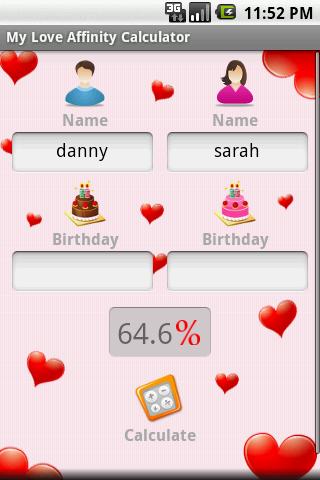 My Love Affinity Calculator