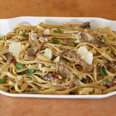 Fettuccine with Porcini and Pancetta Cream Recipe