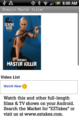 Shaolin Master Killer Movie