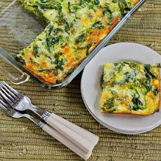 Baby Kale, Mozzarella, and Egg Bake
