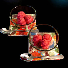 Raspberry Wine Sorbet