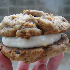 Carrot Cake Whoopie Pies with Orange Cream Cheese Filling
