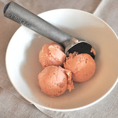 Rhubarb ice cream