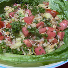 Lentil Sprout and Bulgur Salad