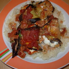 Eggplant (Aubergine) and Ricotta Rolls