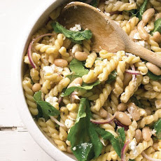 Pasta Salad with Goat Cheese and Arugula