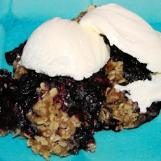 Microwave Blueberry Crumble
