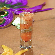 Kicked Up Bloody Mary Oyster Shooters