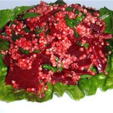 Quinoa, Beet, and Arugula Salad