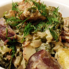 Bratwurst in Sour Cream Sauce