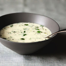 Hot Yogurt and Barley Soup