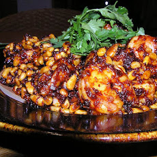 Shrimp with Red Chile and Piñon Nuts