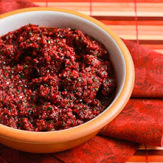 Trina's Low-Sugar Fresh Cranberry Salsa with Cilantro, Lime, and Jalapeno