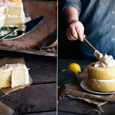 Lemon Cake with Black Tea Frosting